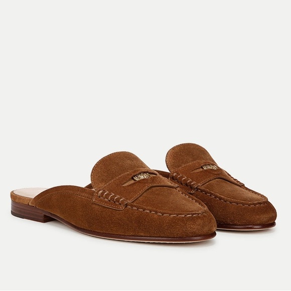New Veronica Beard Penny Mule in Suede Hazelwood Size: 6 - Picture 1 of 5